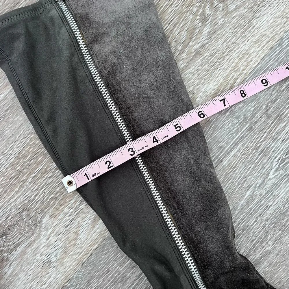 Michael kors gray‎ leather suede over the knee boots